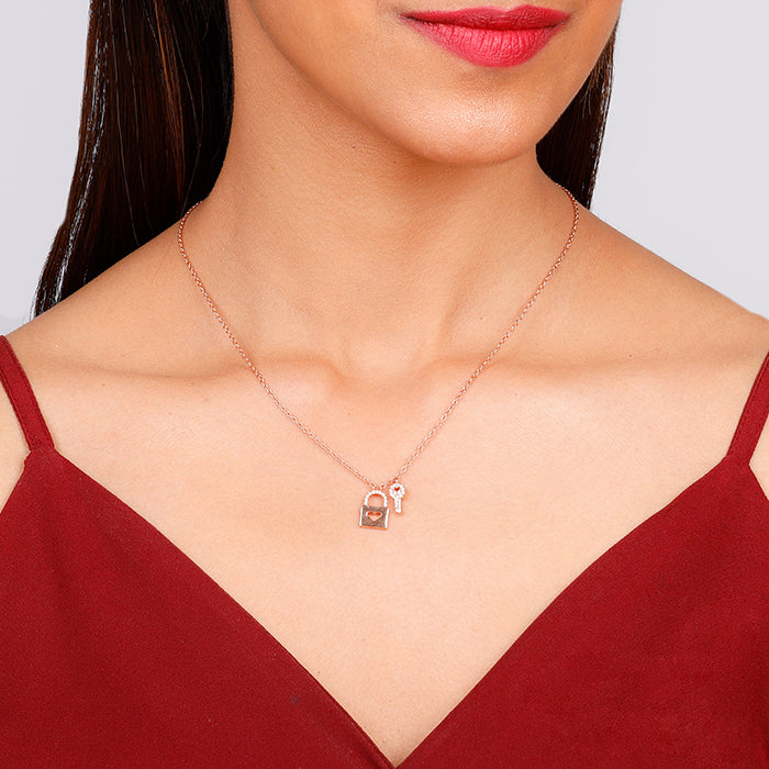 Rose Gold Perfectly Matched Necklace