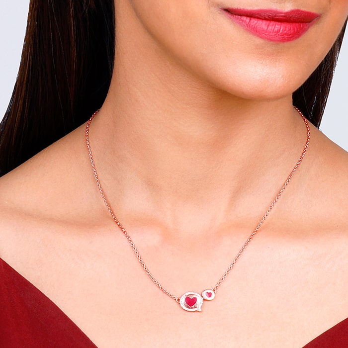 Rose Gold Special Message Necklace