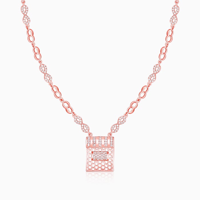 Rose Gold Endless Romance Necklace