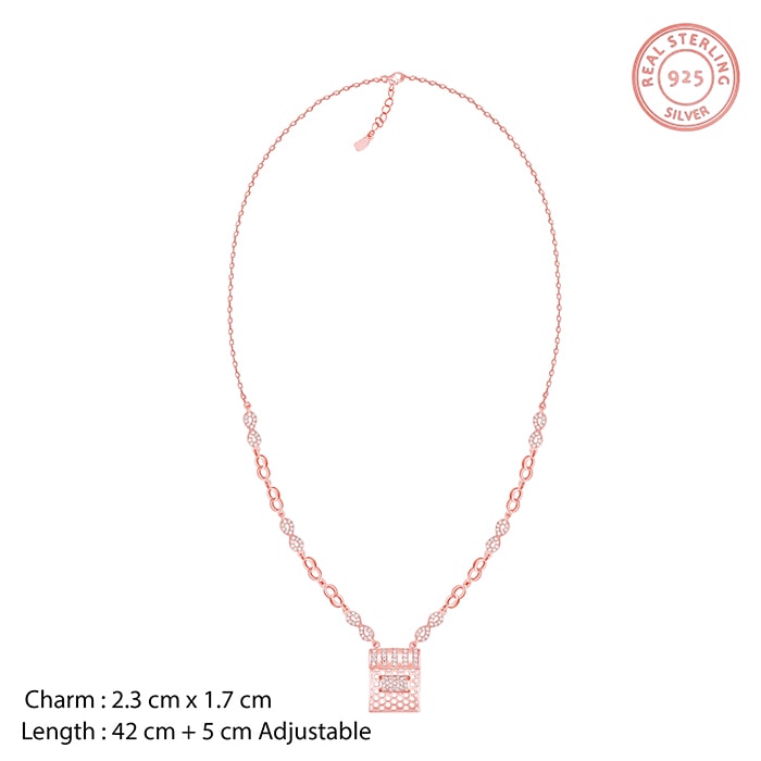 Rose Gold Endless Romance Necklace
