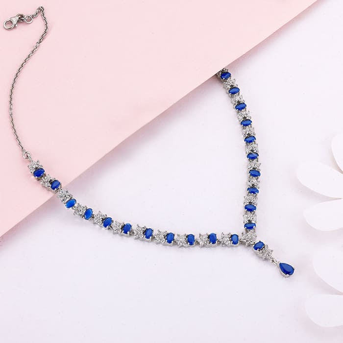 Silver Glamour In Colour Necklace