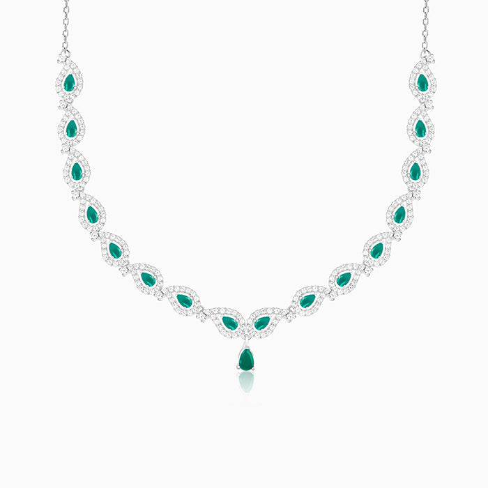 Silver Mango Leaf Necklace