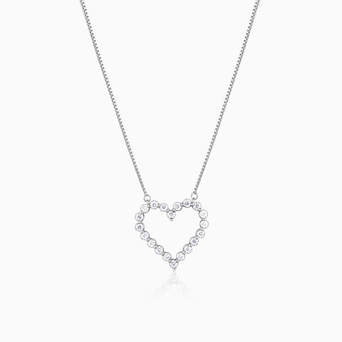Silver Heart's Affection Necklace