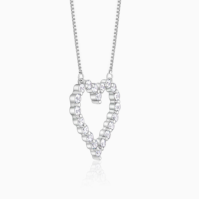 Silver Heart's Affection Necklace