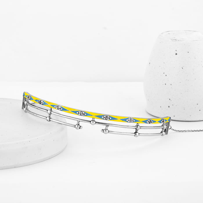 Oxidised Silver Vintage Torque Necklace