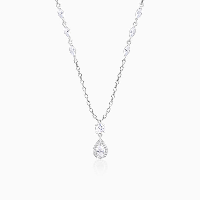 Silver Regal Radiance Necklace