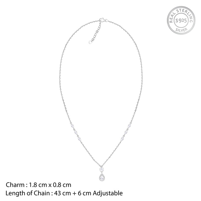Silver Regal Radiance Necklace