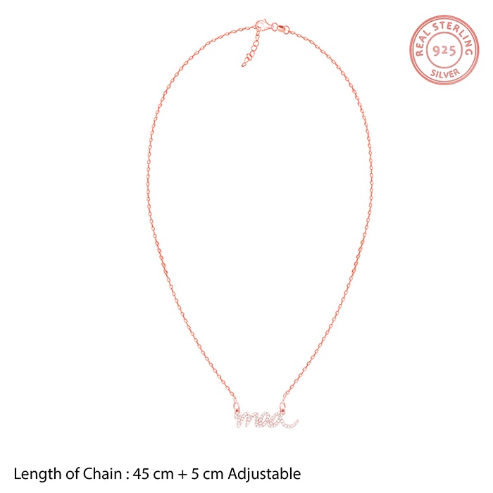 Rose Gold Maa Necklace