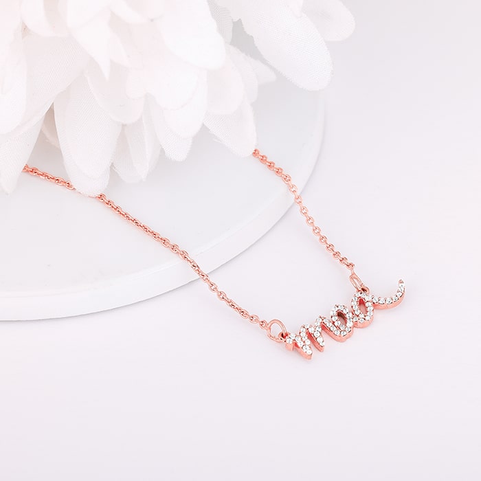 Rose Gold Maa Necklace