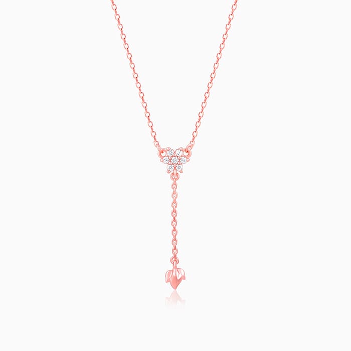 Rose Gold Swish of Shine Necklace