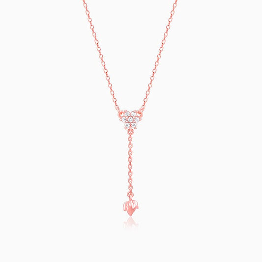 Rose Gold Swish of Shine Necklace