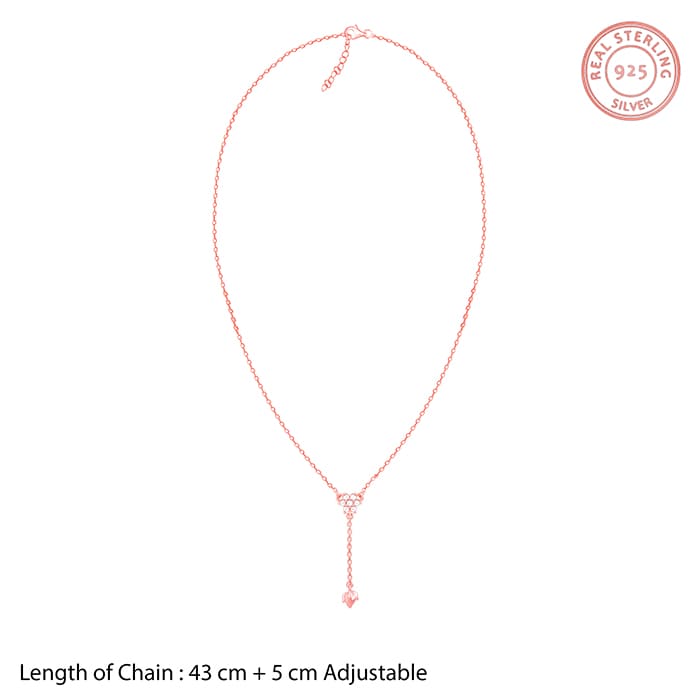 Rose Gold Swish of Shine Necklace