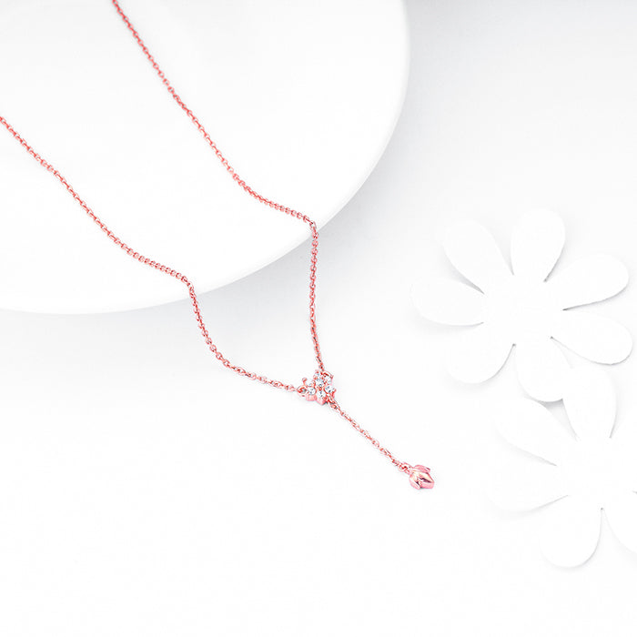 Rose Gold Swish of Shine Necklace