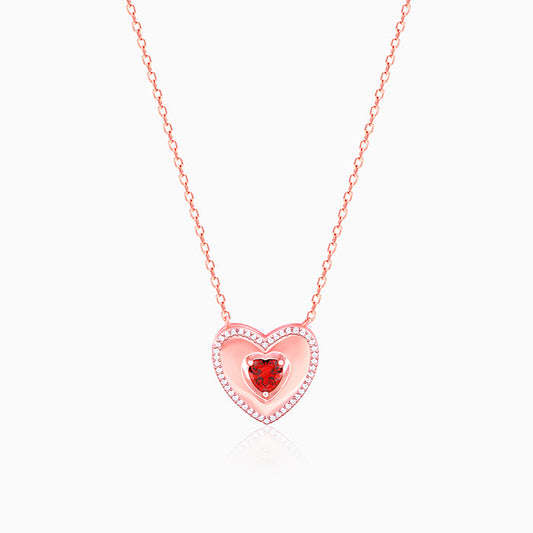 Rose Gold Custom I Love You Necklace