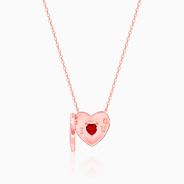 Rose Gold Custom I Love You Necklace