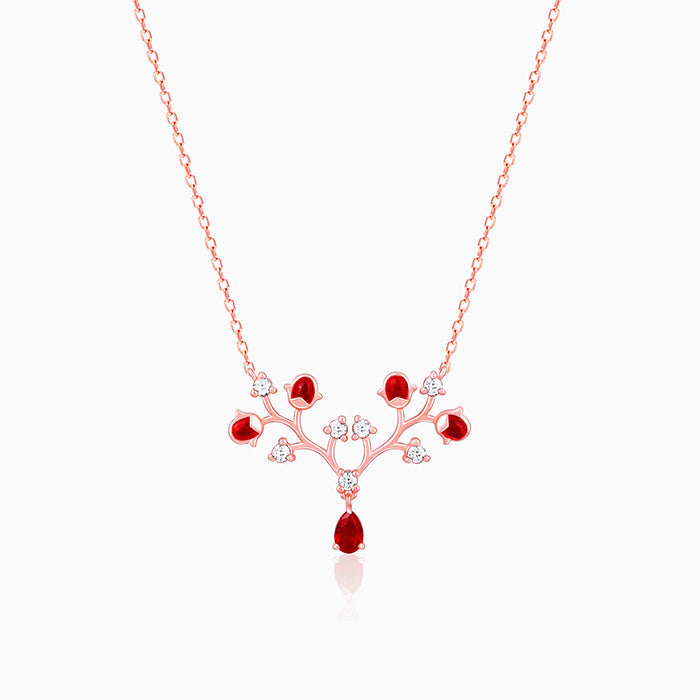 Rose Gold Love Garden Necklace