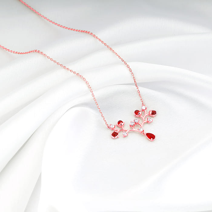 Rose Gold Love Garden Necklace