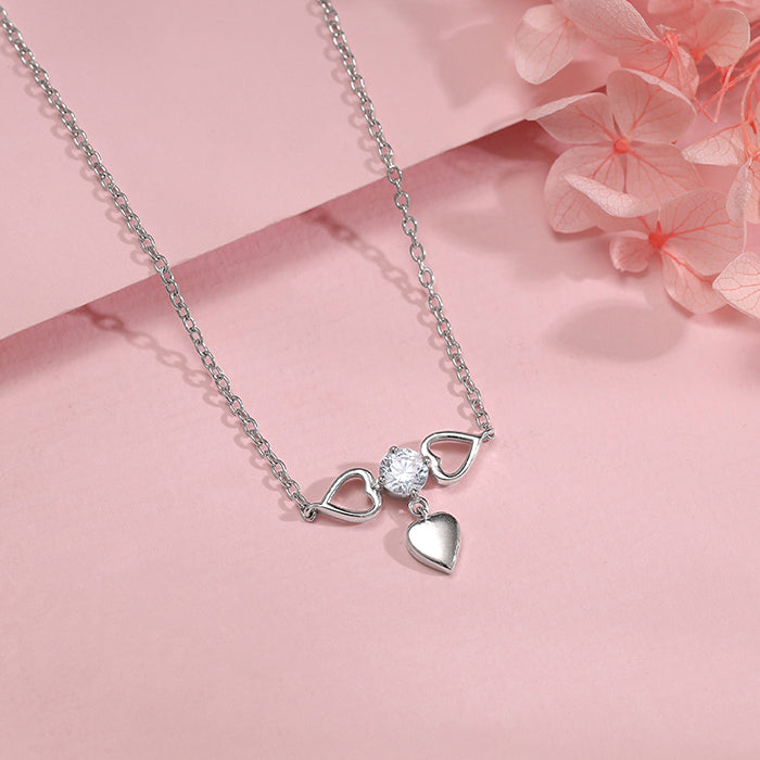 Silver Heart Locker Necklace
