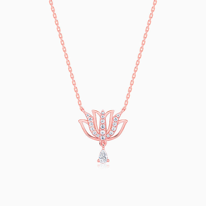 Rose Gold Thamarai Necklace