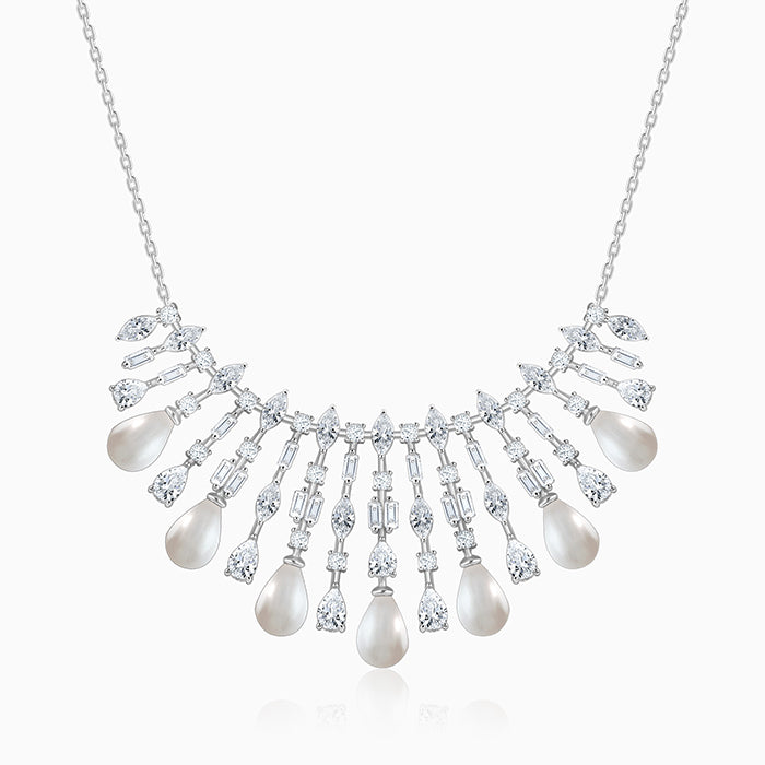 Silver Glamour Glow Necklace