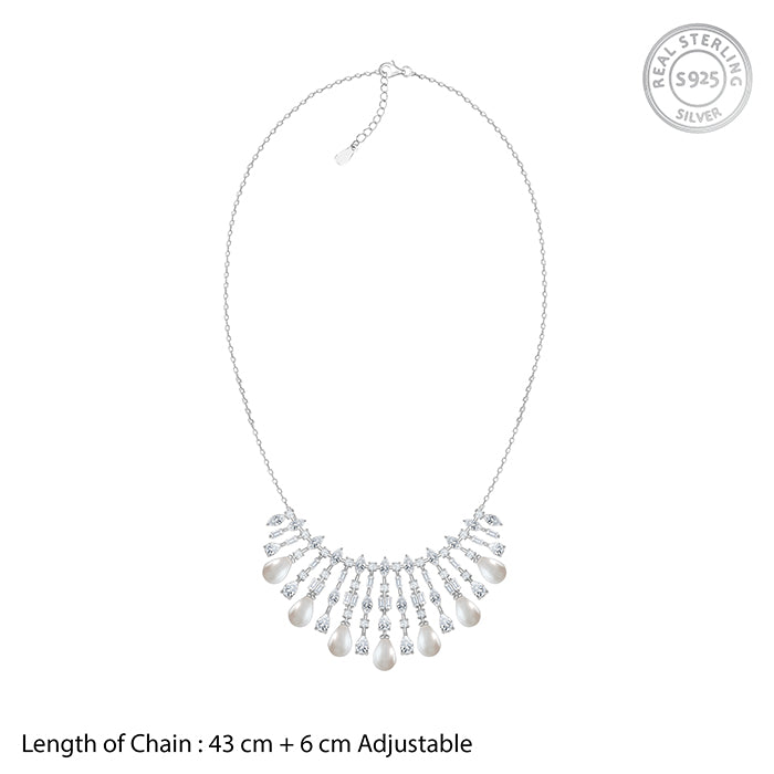 Silver Glamour Glow Necklace