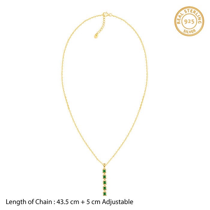 Golden Verdant Elegance Necklace