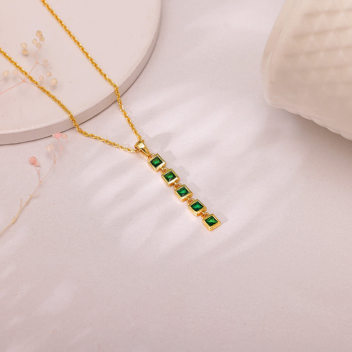 Golden Verdant Elegance Necklace