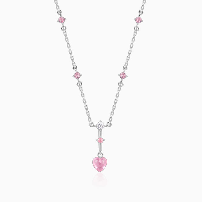 Silver Make Me Blush Necklace