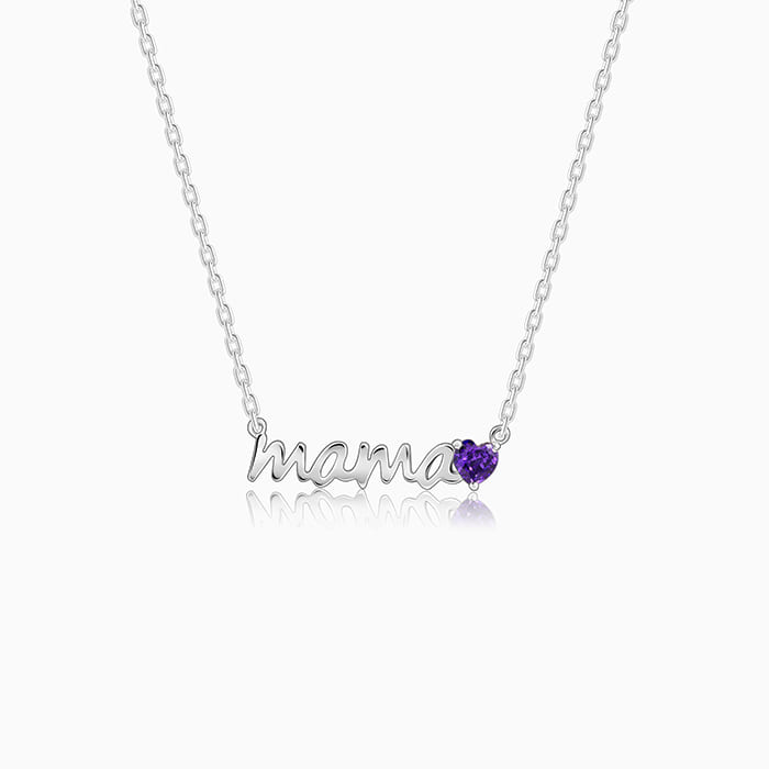 Silver Mama Love Necklace