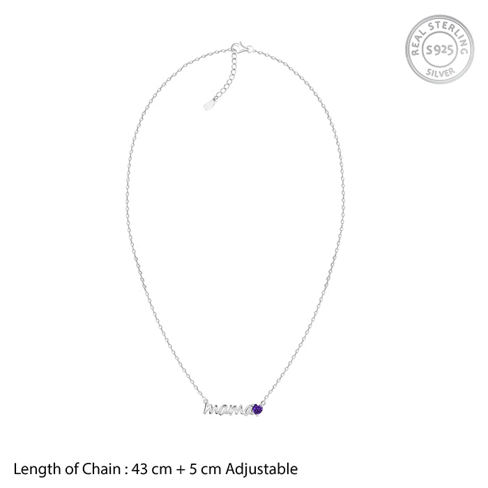 Silver Mama Love Necklace