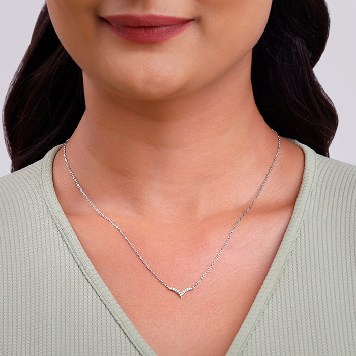 Silver Avya Necklace