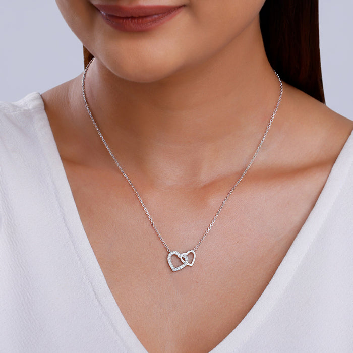 Silver Pretty Love Necklace