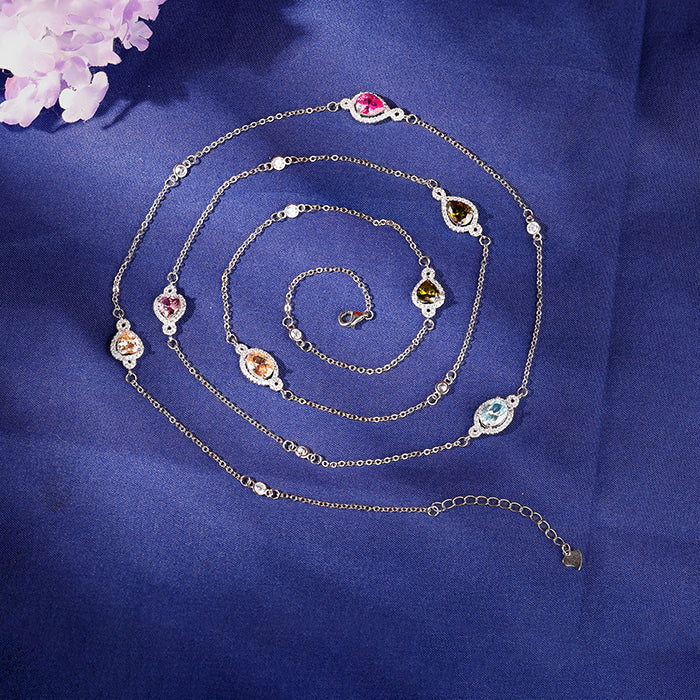 Silver Admiring Charm Necklace