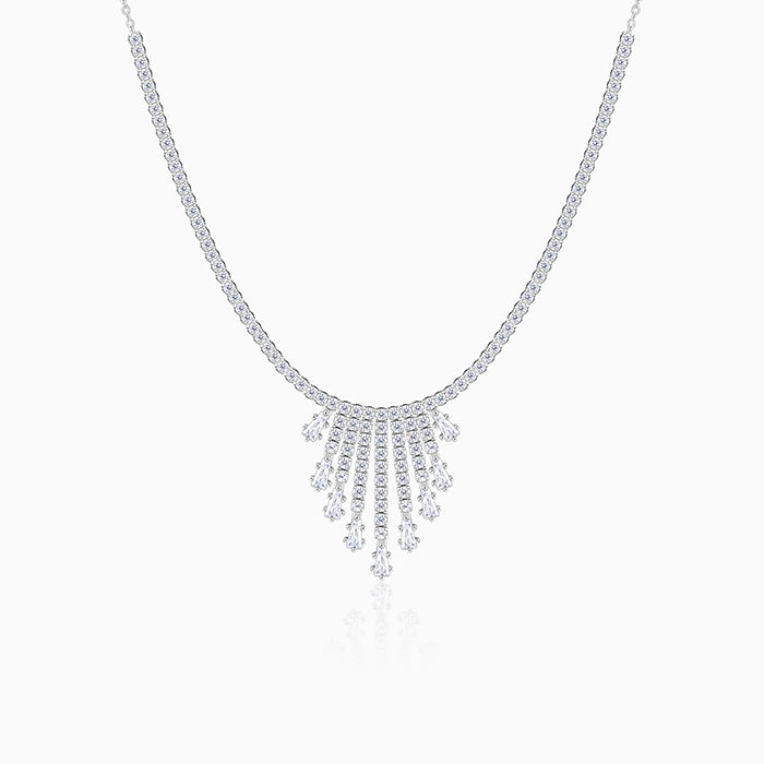 Silver Vintage Lariat Necklace