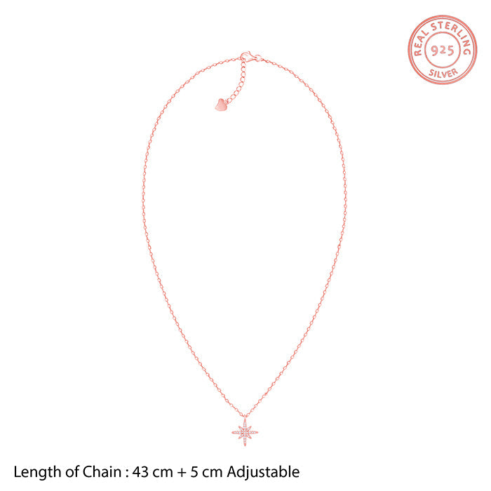 Rose Gold Twinkling Celestial Necklace
