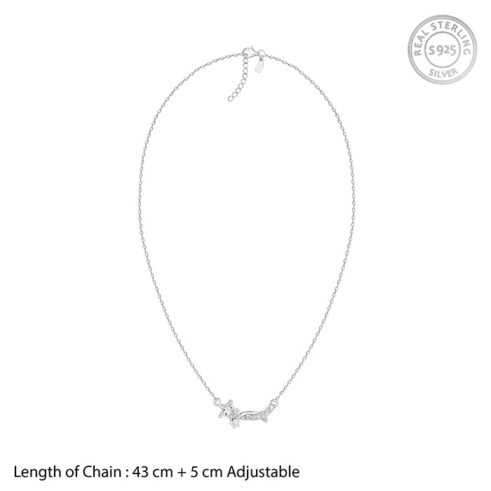 Silver Celestial Star Necklace