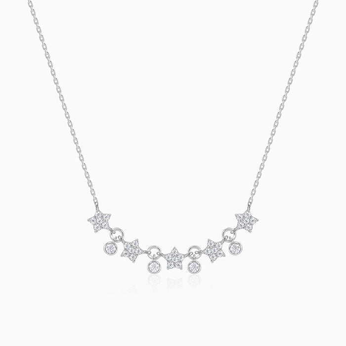 Silver Floral Serenade Necklace