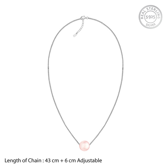 Silver Classic Pearl Necklace