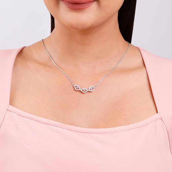 Silver First Glam Necklace