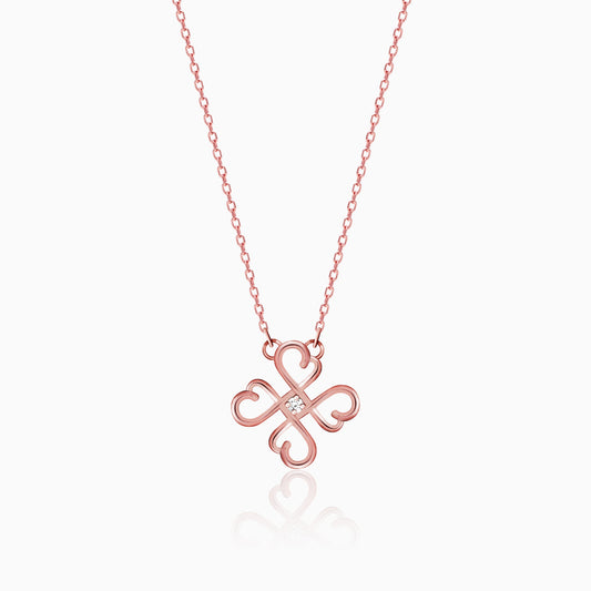 Rose Gold Clover Necklace