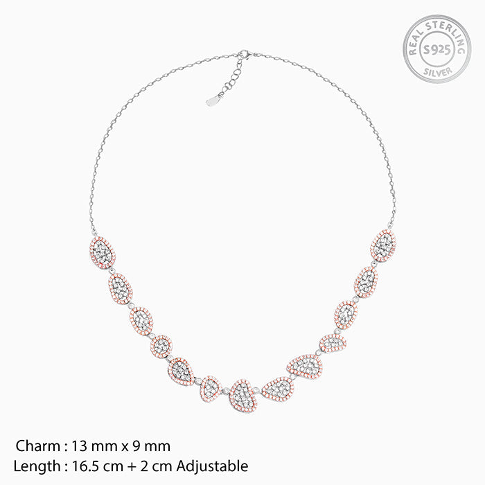 Rose Gold Call It Love Necklace