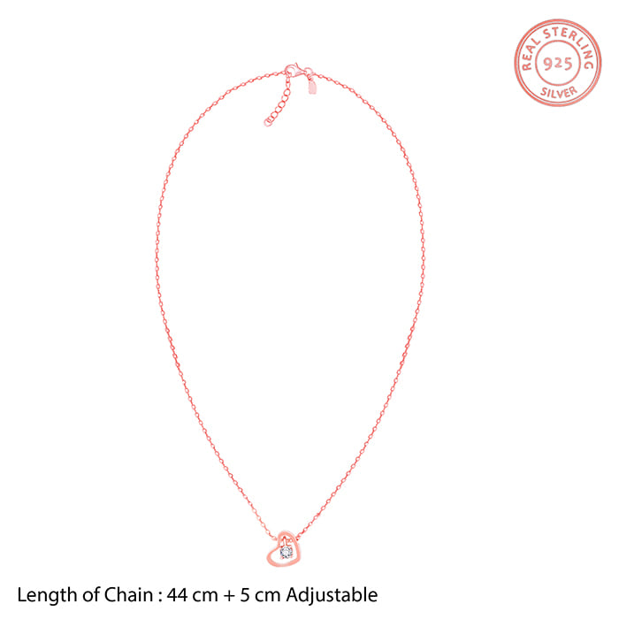 Rose Gold Whole Heart Necklace