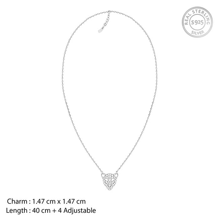Silver The Big Cat Necklace