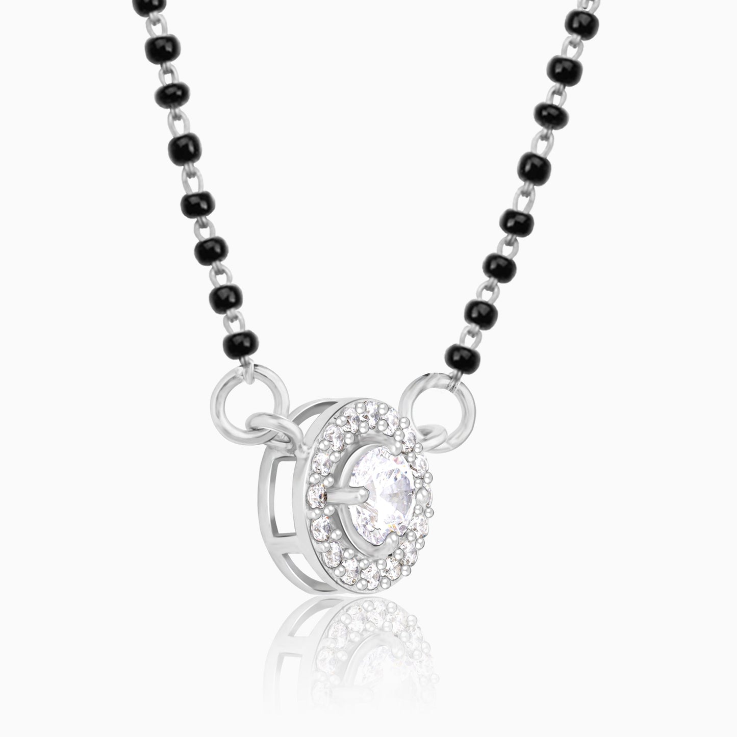 Silver Drizzle Drop Mangalsutra