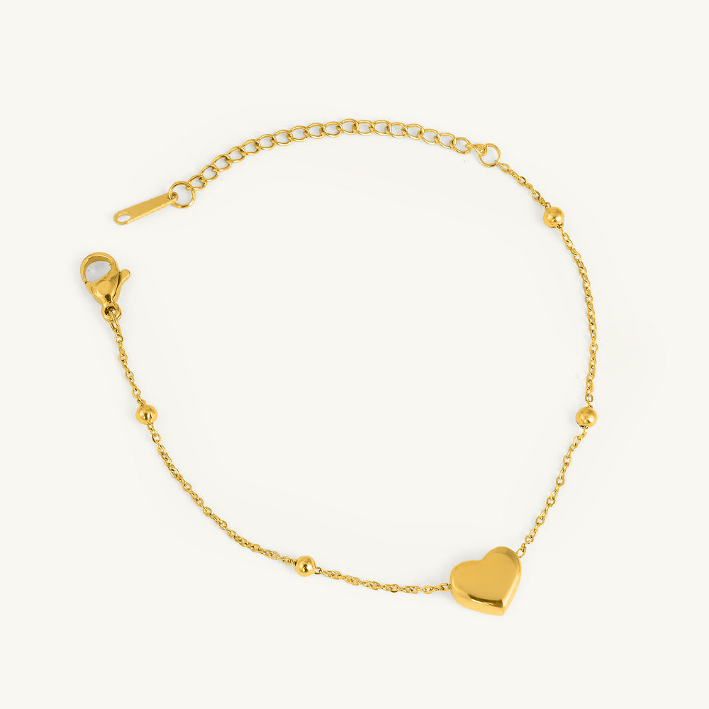 Heart Charm Bracelet
