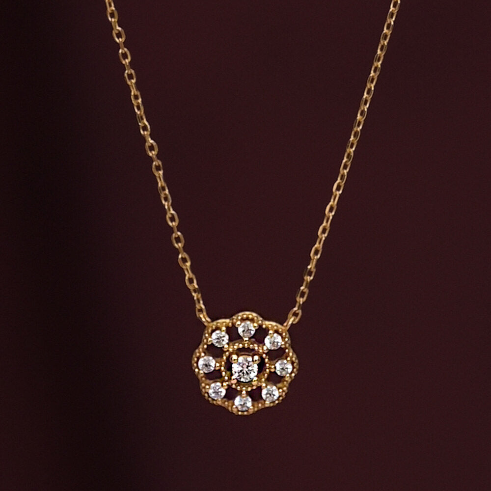 Lakshmi Diamond Mangalsutra | BIS Hallmarked | 18k Gold Vermeil