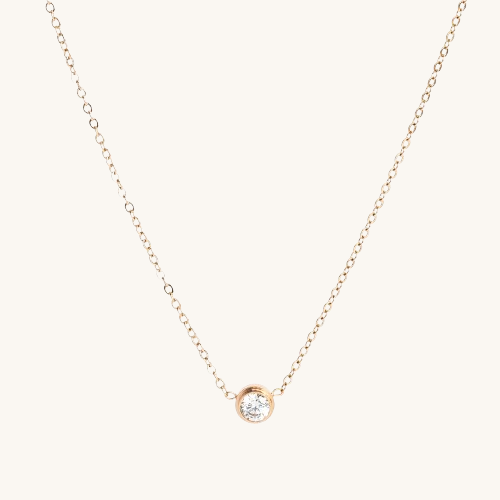 Stone & Strand Necklace & Crystal Love Bangle Bracelet Combo Set