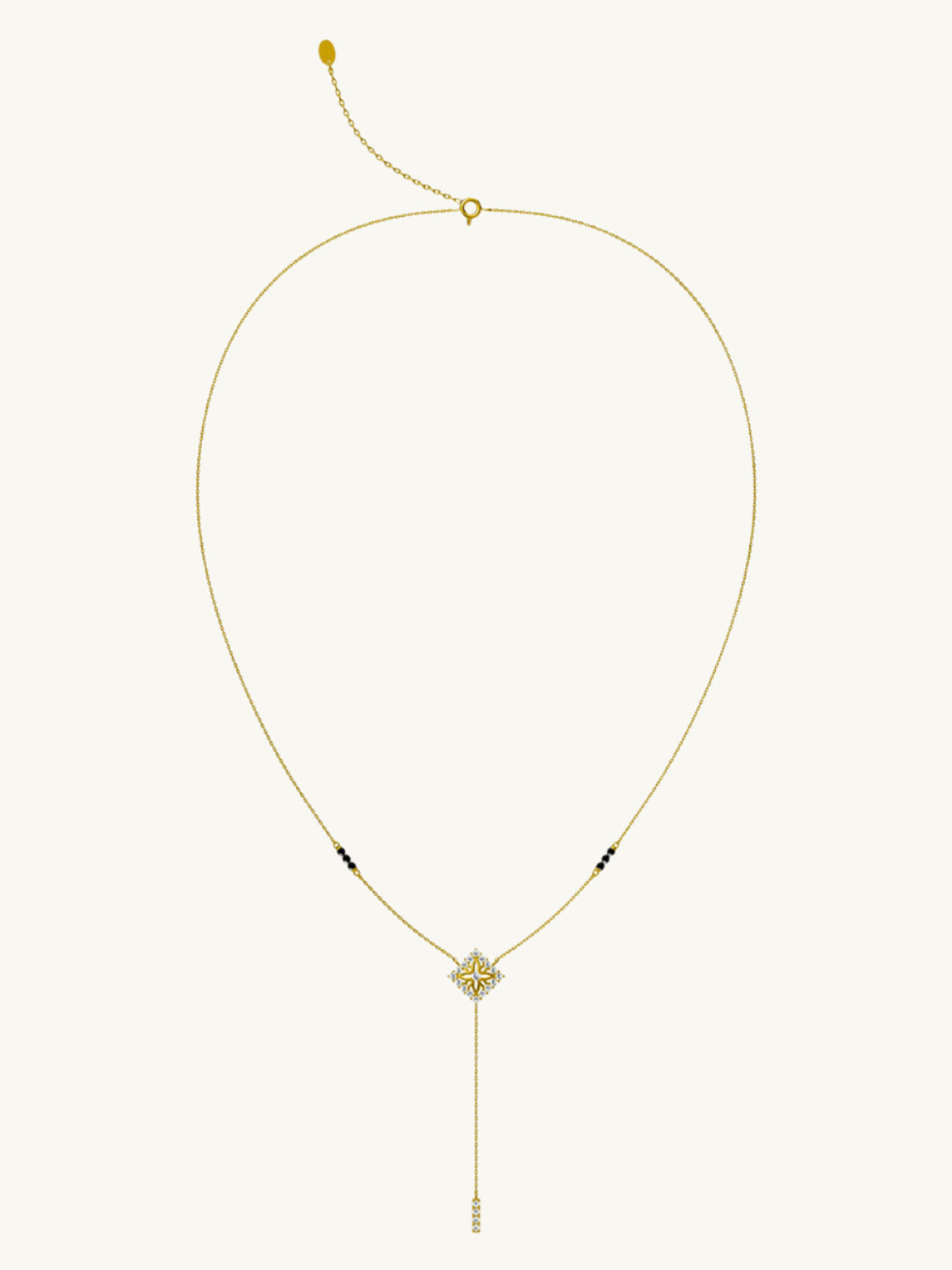 Anika Diamond Mangalsutra | BIS Hallmarked | 18k Gold Vermeil