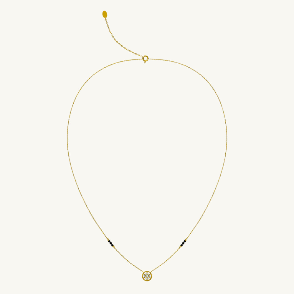 Tvasti Diamond Mangalsutra | BIS Hallmarked | 18k Gold Vermeil