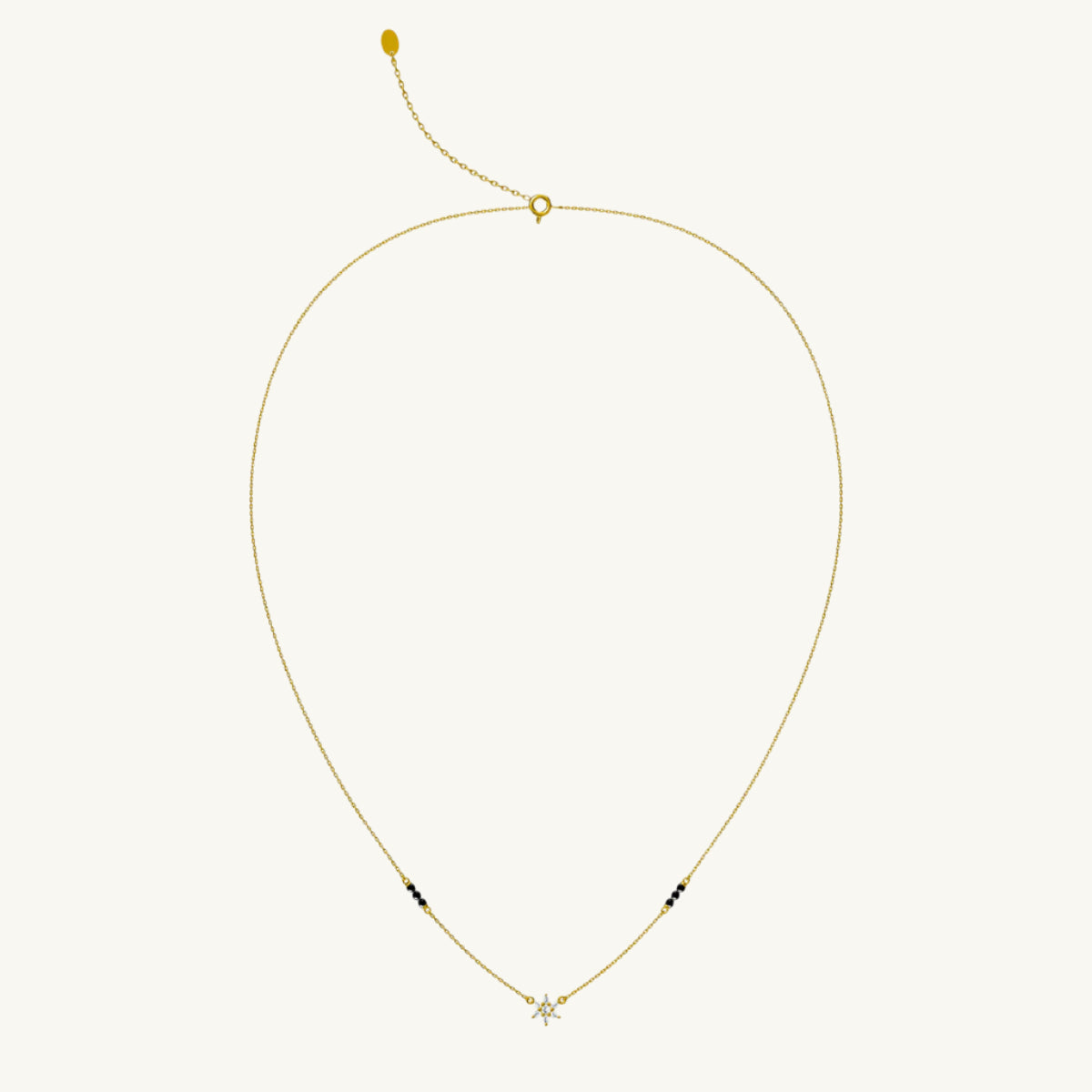 Maya Diamond Mangalsutra | BIS Hallmarked | 18k Gold Vermeil
